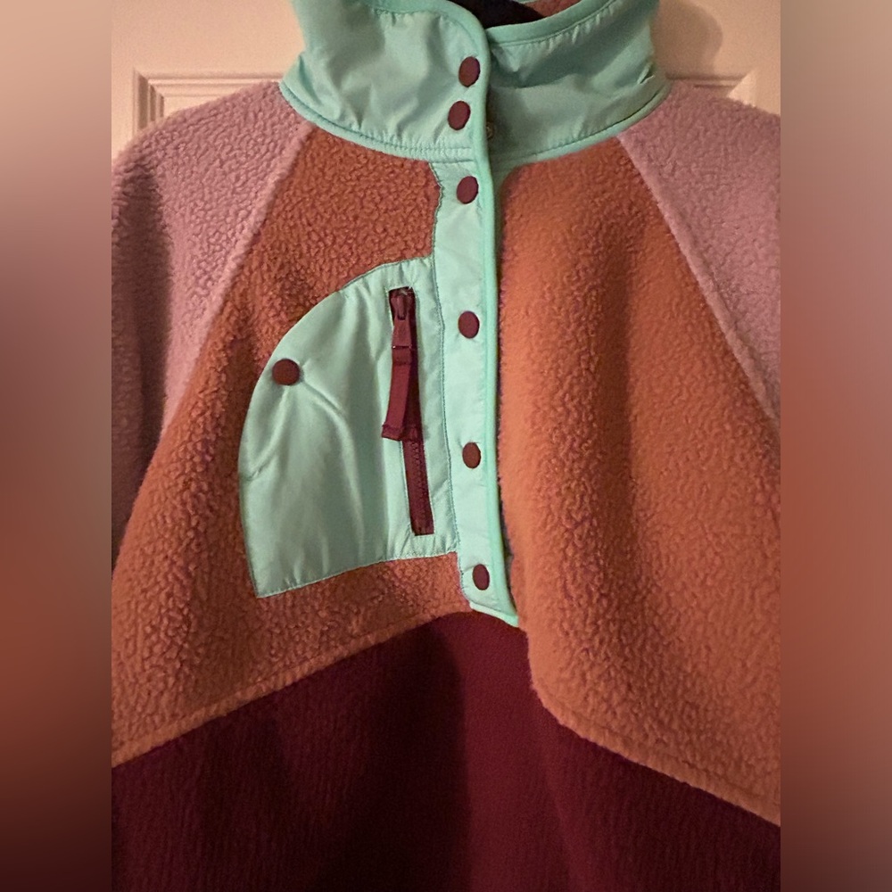 Free People Jacket Wine Combo Large NWT - Picture 2 of 5
